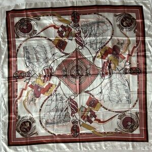 R-2241- Nautical Scarf Women's 100 % Polyester NWT